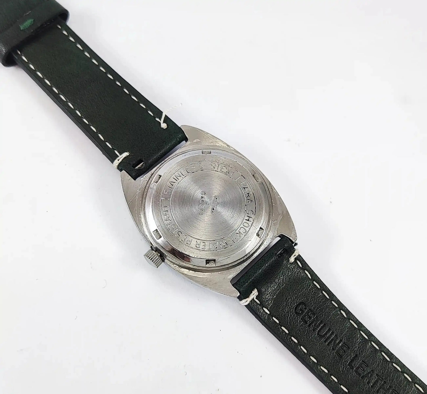 HMT Kohinoor Para Shock 17 Jewels English Numerals Green Dial Handwinding Discover-Diamonds Physical