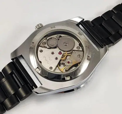 HMT Kohinoor Para Shock 17 Jewels Red Dial Transparent Back Mechanical Handwinding Men's Watch 0231 Discover-Diamonds