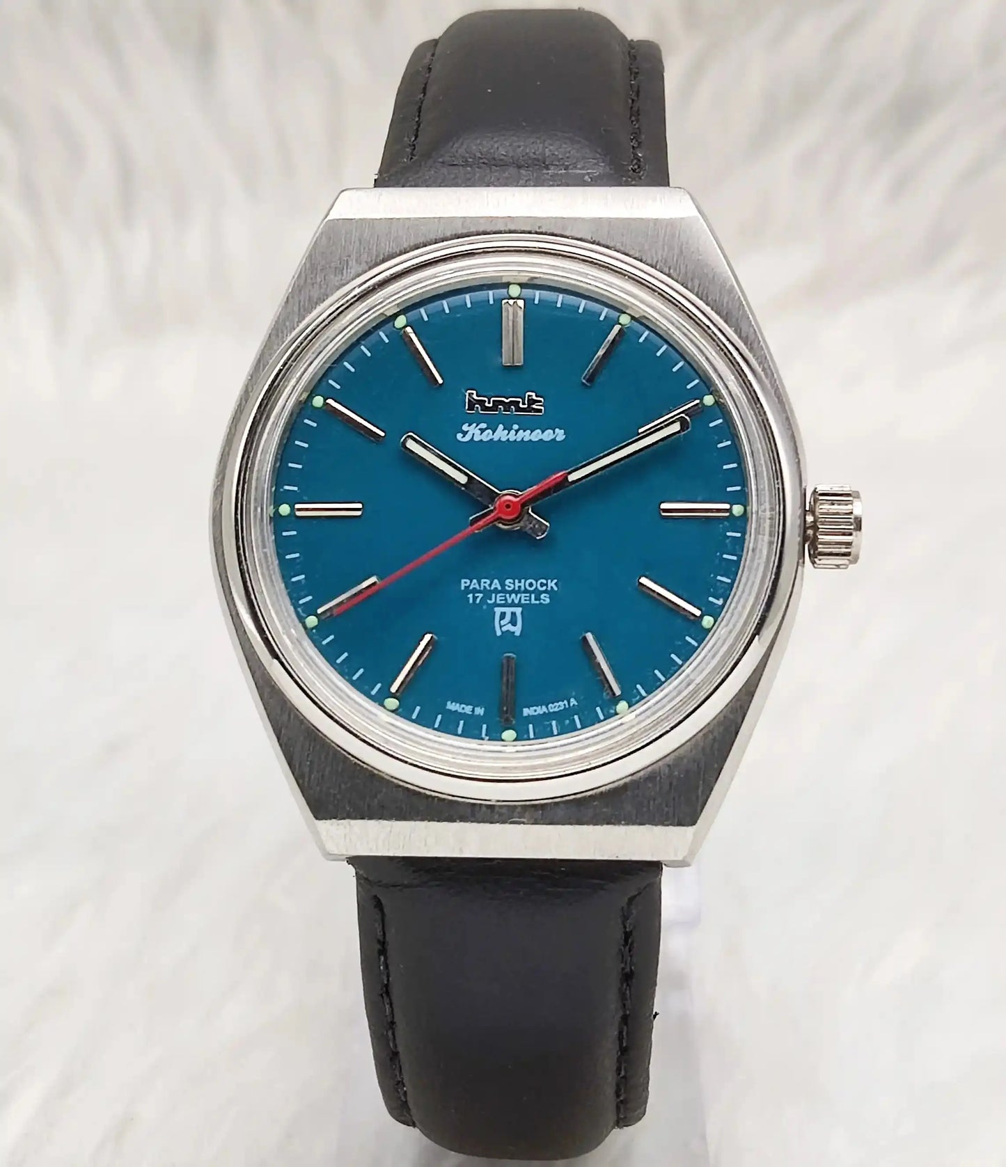 HMT Kohinoor Peacock Green Dial Stick Indices 17 Jewels Handwinding