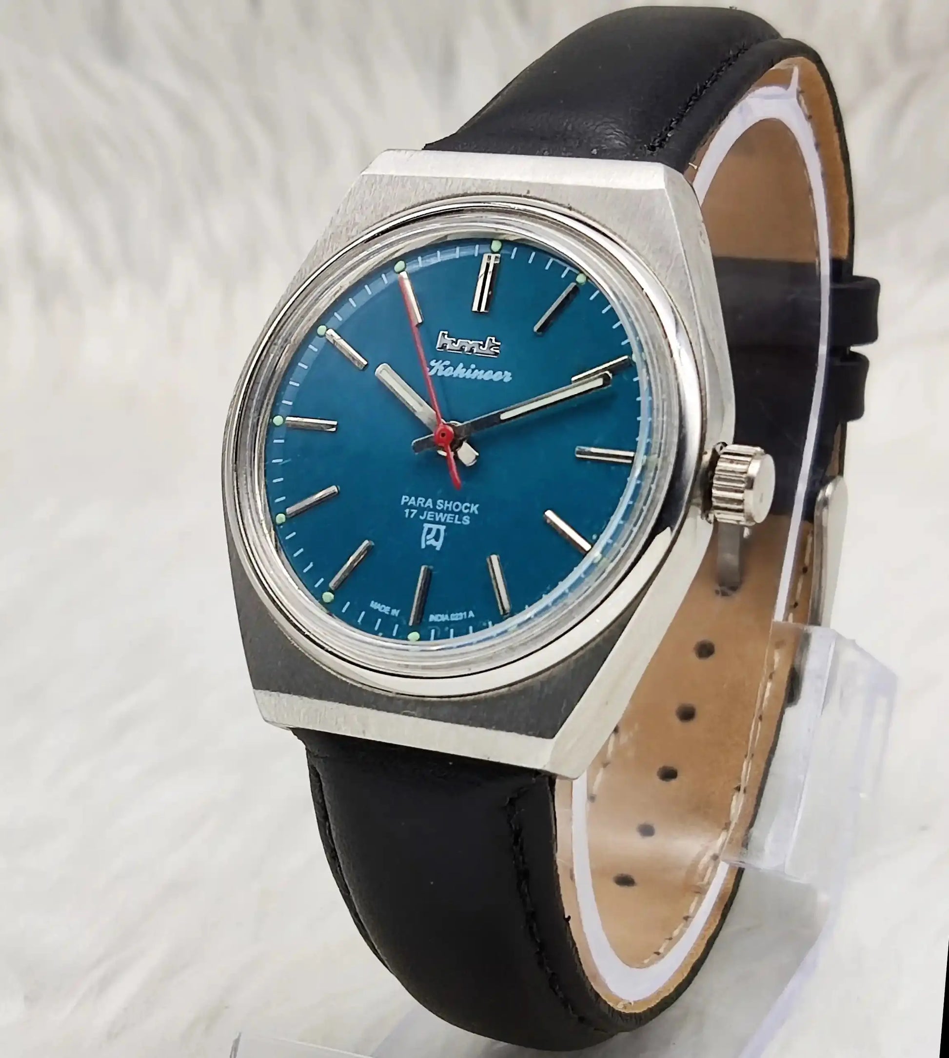 HMT Kohinoor Peacock Green Dial Stick Indices 17 Jewels Handwinding