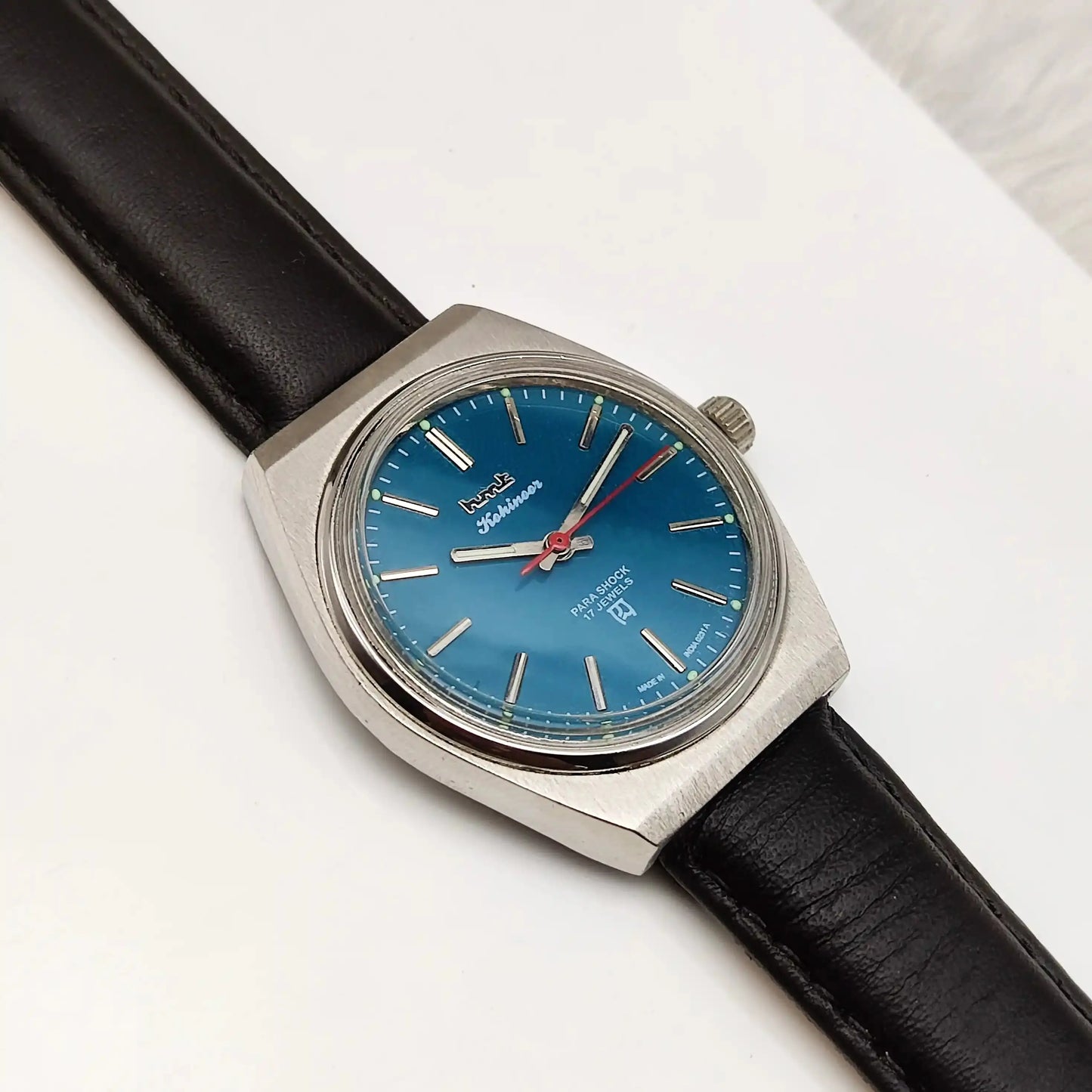 HMT Kohinoor Peacock Green Dial Stick Indices 17 Jewels Handwinding