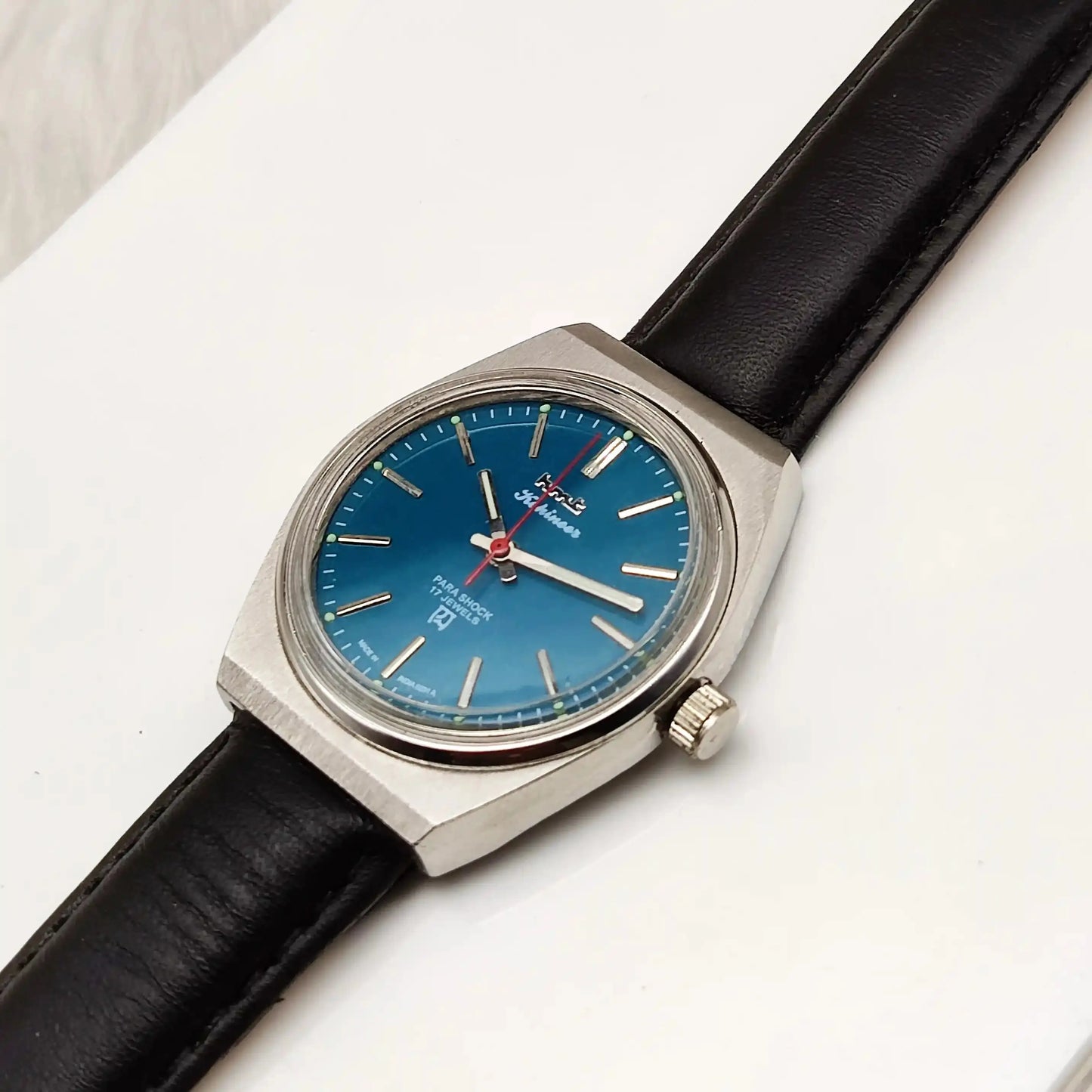 HMT Kohinoor Peacock Green Dial Stick Indices 17 Jewels Handwinding