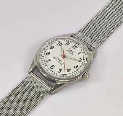 HMT Janata Para Shock 17 Jewels White Numerial Dial Men's Wrist Watch Discover-Diamonds