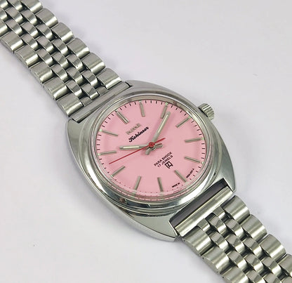 HMT Kohinoor Pink Dial Mechanical Habdwinding Men's Watch 0231 Discover-Diamonds