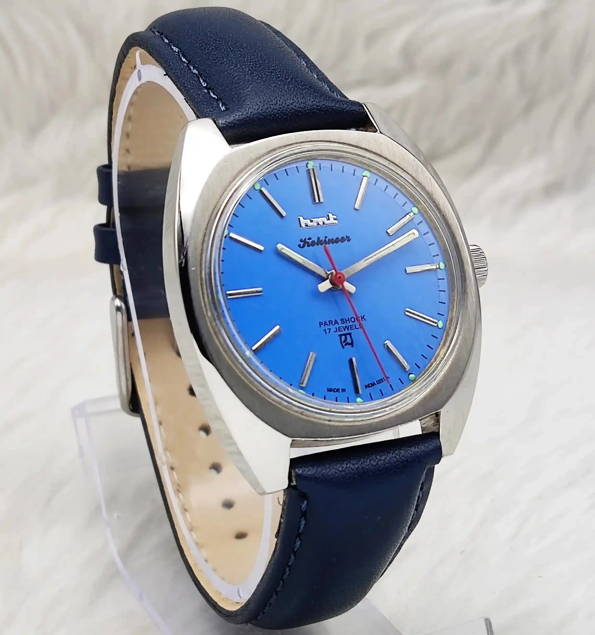 HMT Kohinoor Sky Blue Dial 17 Jewels Stick Indices Handwinding