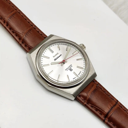 HMT Kohinoor Stick Indices 17 Jewels Silver Dial Handwinding
