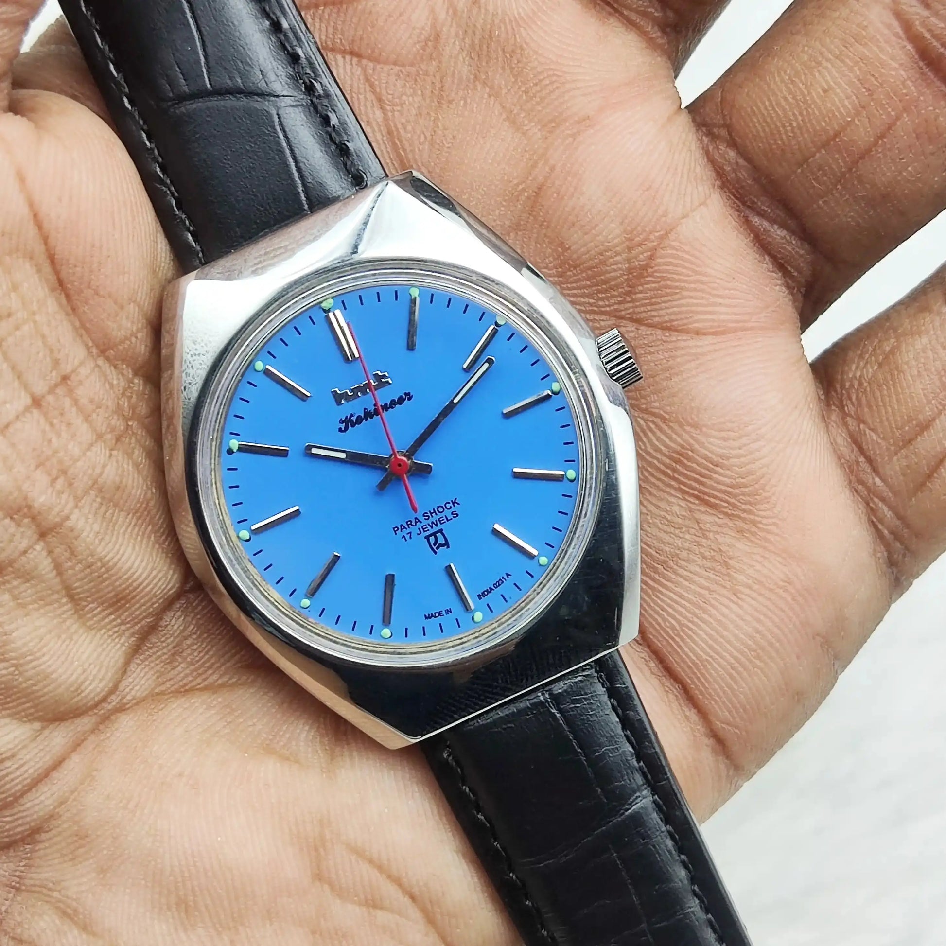 HMT Kohinoor Stick Indices Handwinding 17 Jewels Watch