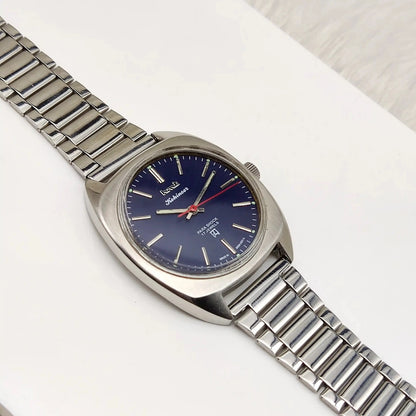 HMT Kohinoor Stick Indices Para Shock 17 Jewels Blue Dial Handwinding