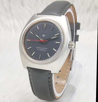 HMT Kohinoor Stick Indices Para Shock 17 Jewels Gray Dial Handwinding