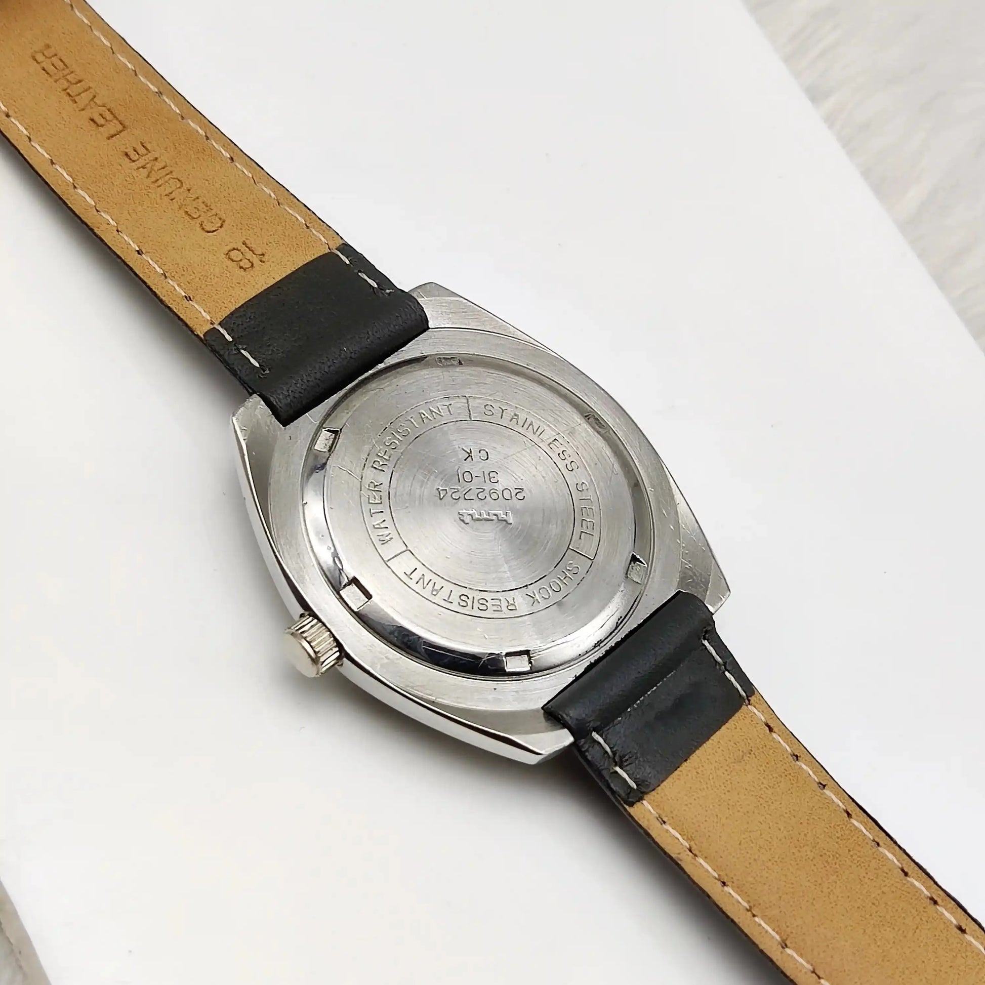 HMT Kohinoor Stick Indices Para Shock 17 Jewels Gray Dial Handwinding