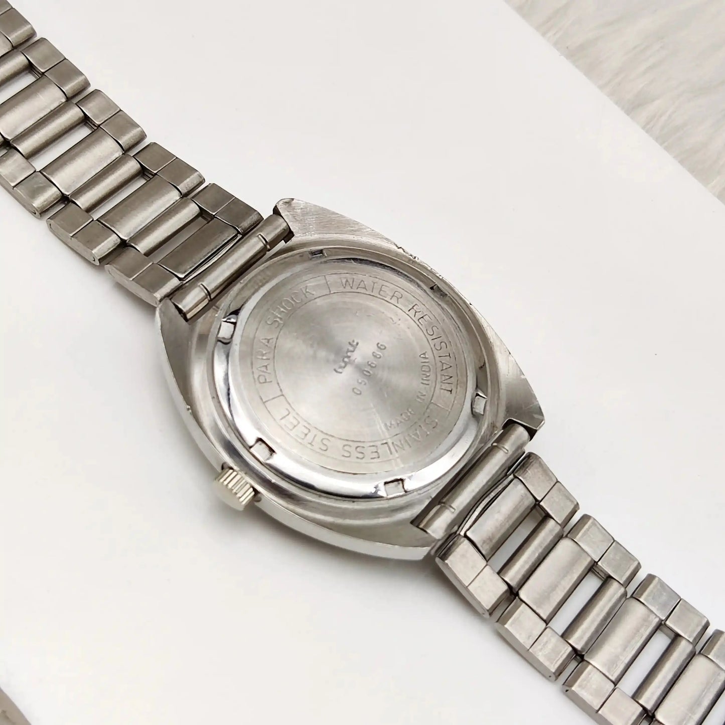 HMT Kohinoor Stick Indices Para Shock 17 Jewels Sky Blue Dial Handwinding Watch
