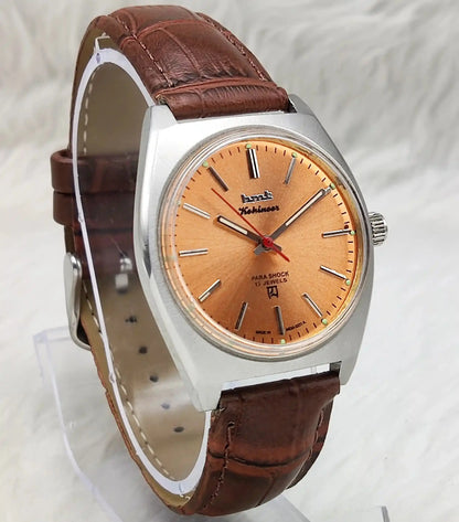 HMT Orange Stick Indices Kohinoor Para Shock 17 Jewels Handwinding