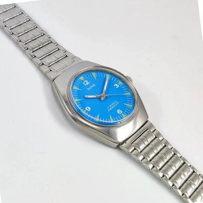 HMT Para Shock 17 Jewels Blue Dial Handwinding Discover-Diamonds Physical