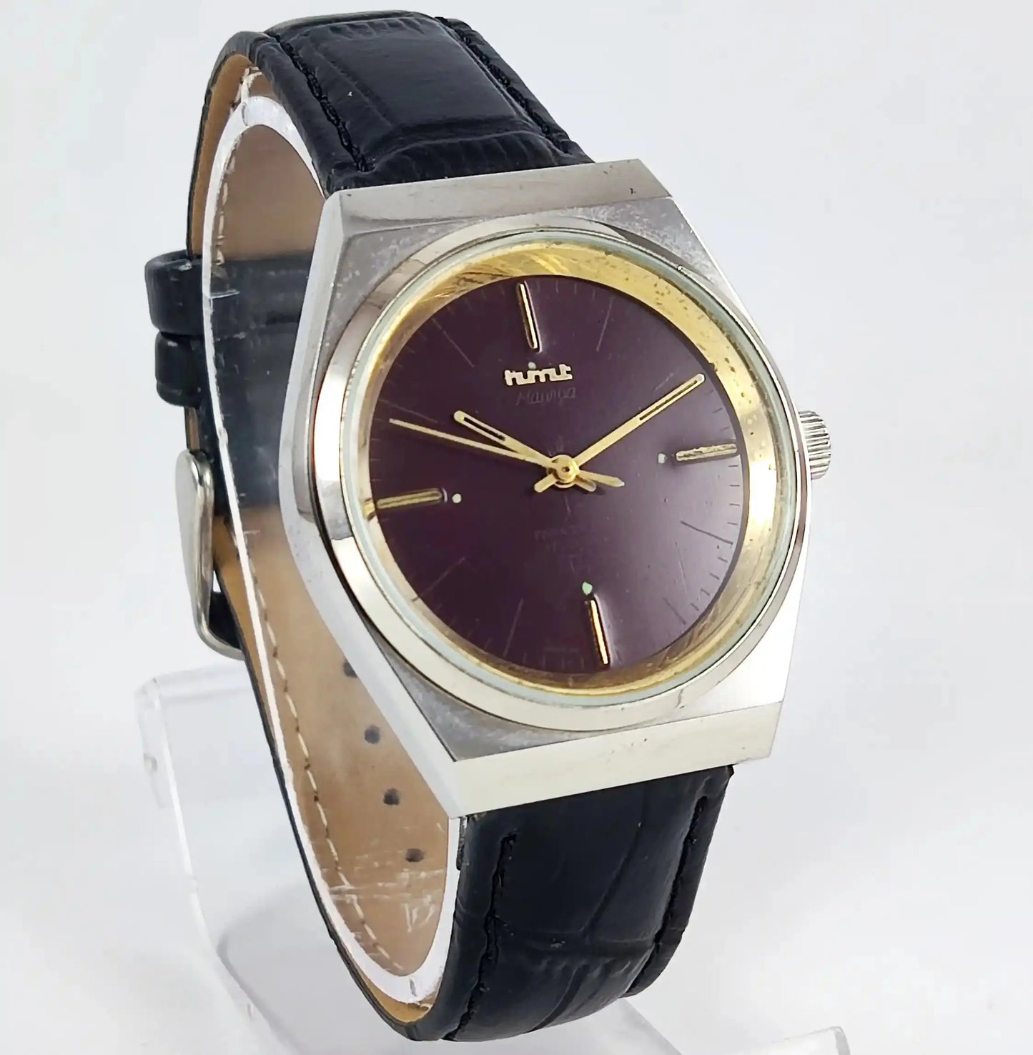 HMT Para Shock 17 Jewels Maroon Dial Handwinding Discover-Diamonds Physical