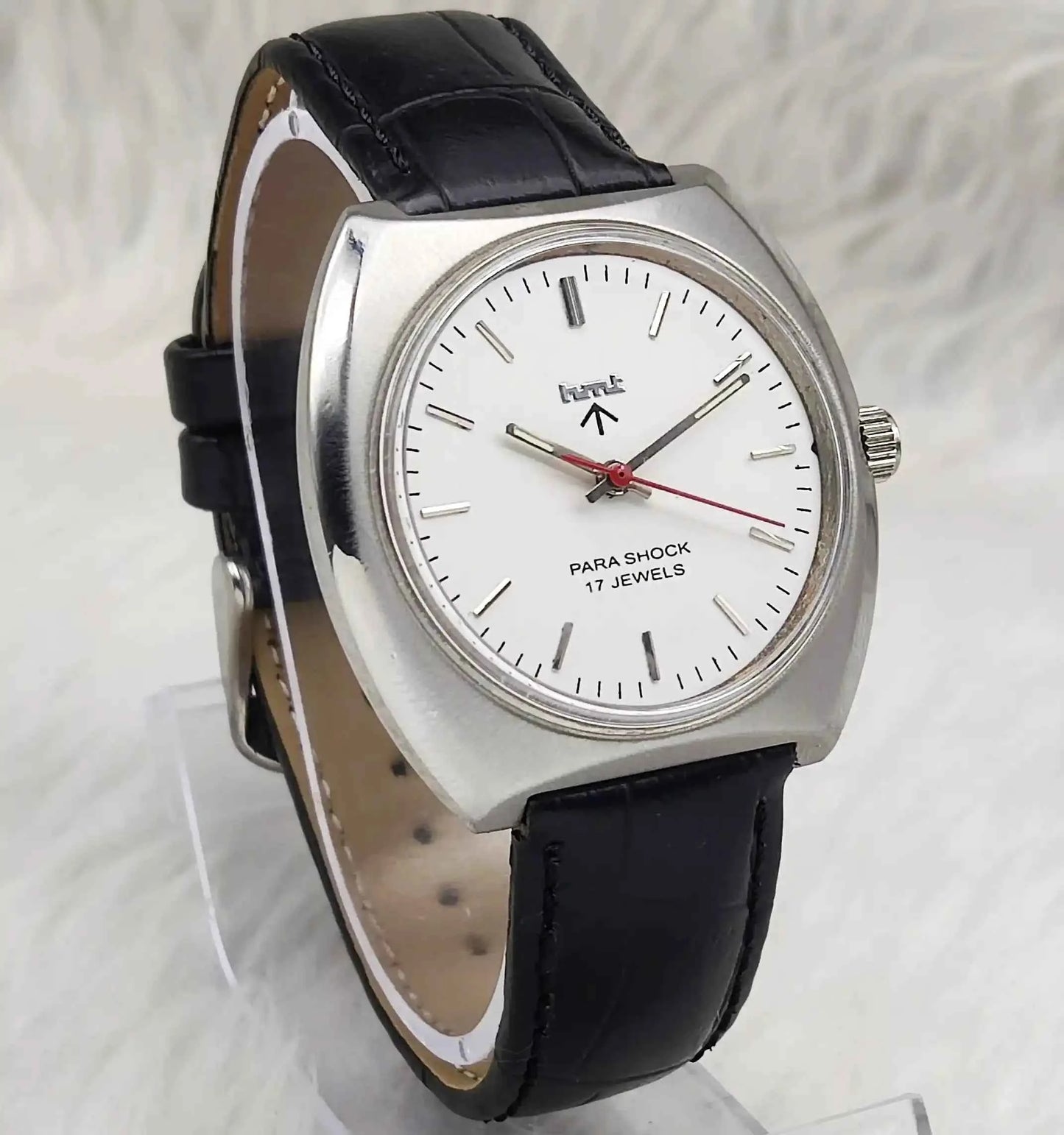 HMT Silver 17 Jewels Stick Indices Handwinding Men's Watch