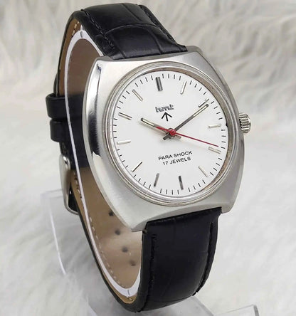 HMT Silver 17 Jewels Stick Indices Handwinding Men's Watch
