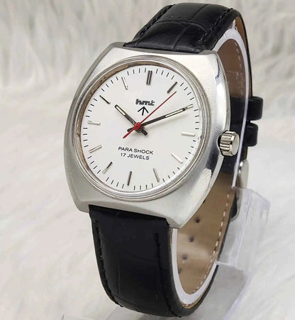 HMT Silver 17 Jewels Stick Indices Handwinding Men's Watch