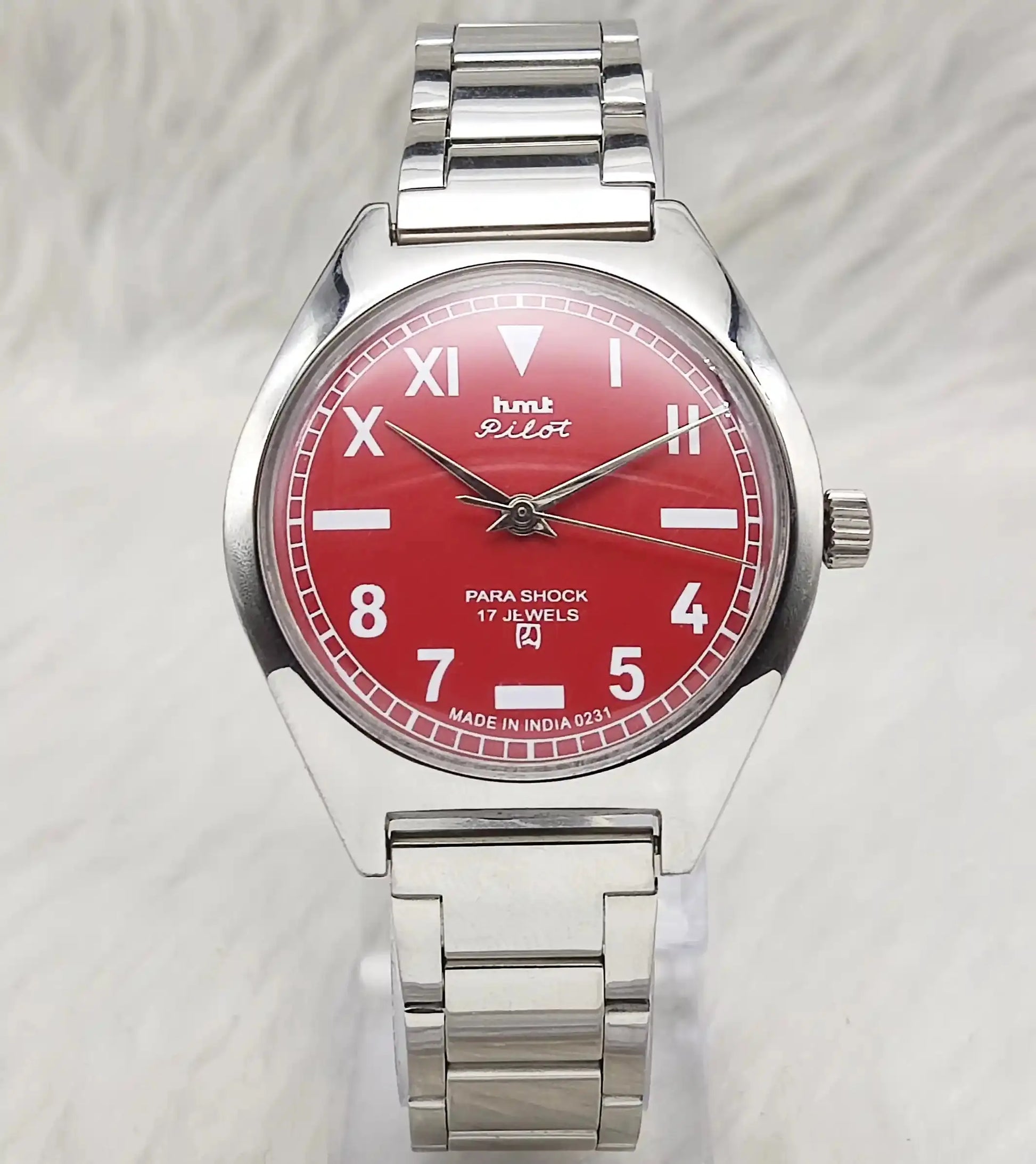 HMT Pilot 17 Jewels Roman-English Numerals Dial Handwinding