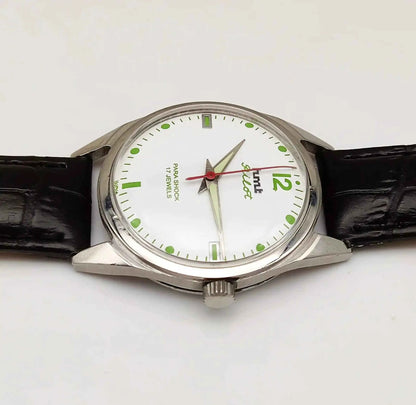 HMT Pilot 17 Jewels Stick-Dotted Indices White Dial Handwinding Watch