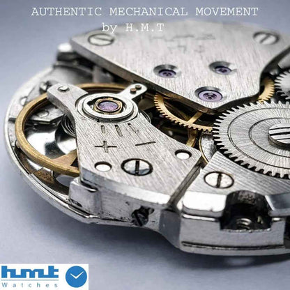 HMT Maurya Black Dial 17 Jewels Handwinding Stick Indices