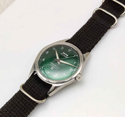 HMT Pilot Arabic/Urdu Font Handwinding 17 Jewels Men's Watch