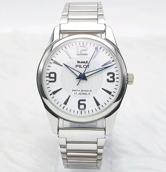HMT Pilot Handwinding 17 Jewels White Dial 0231 Discover-Diamonds Physical