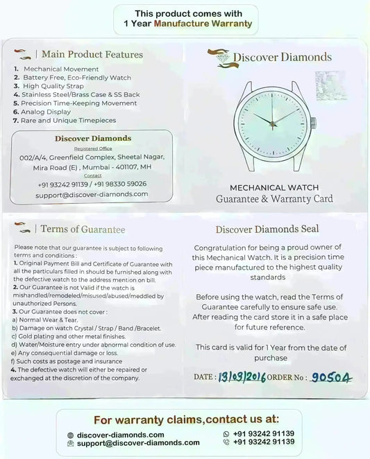 HMT Janata Para Shock 17 Jewels Turquoise Dial Handwinding - Discover-Diamonds