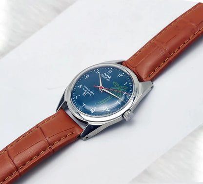 HMT Pilot Para Shock 17 Jewels Dark Green Dial Handwinding Discover-Diamonds Physical