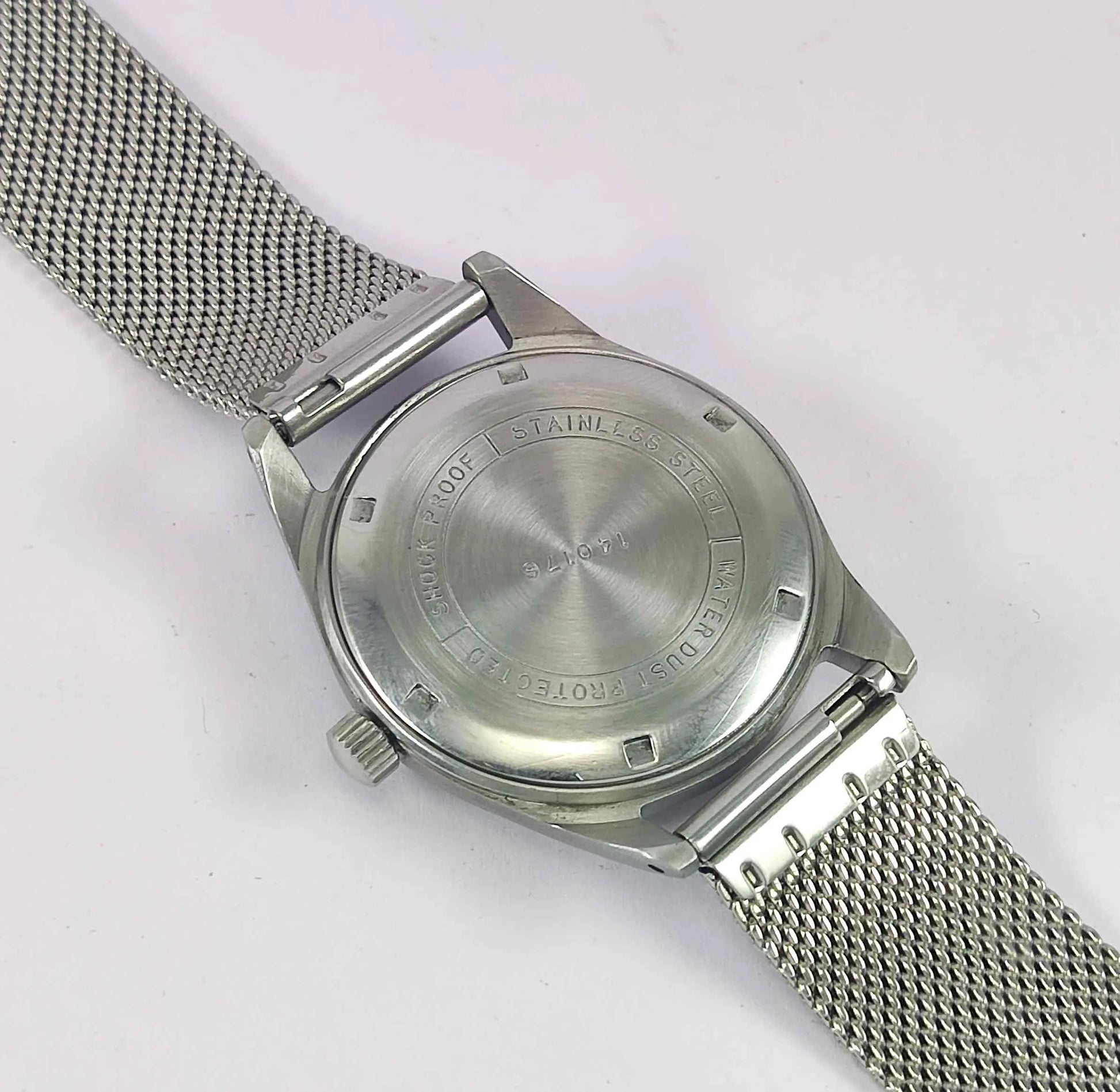 HMT Pilot Para Shock 17 Jewels Green Dial Mechanical Hand winding Men's Wrist Watch Discover-Diamonds