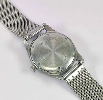 HMT Pilot Para Shock 17 Jewels Green Dial Mechanical Hand winding Men's Wrist Watch Discover-Diamonds