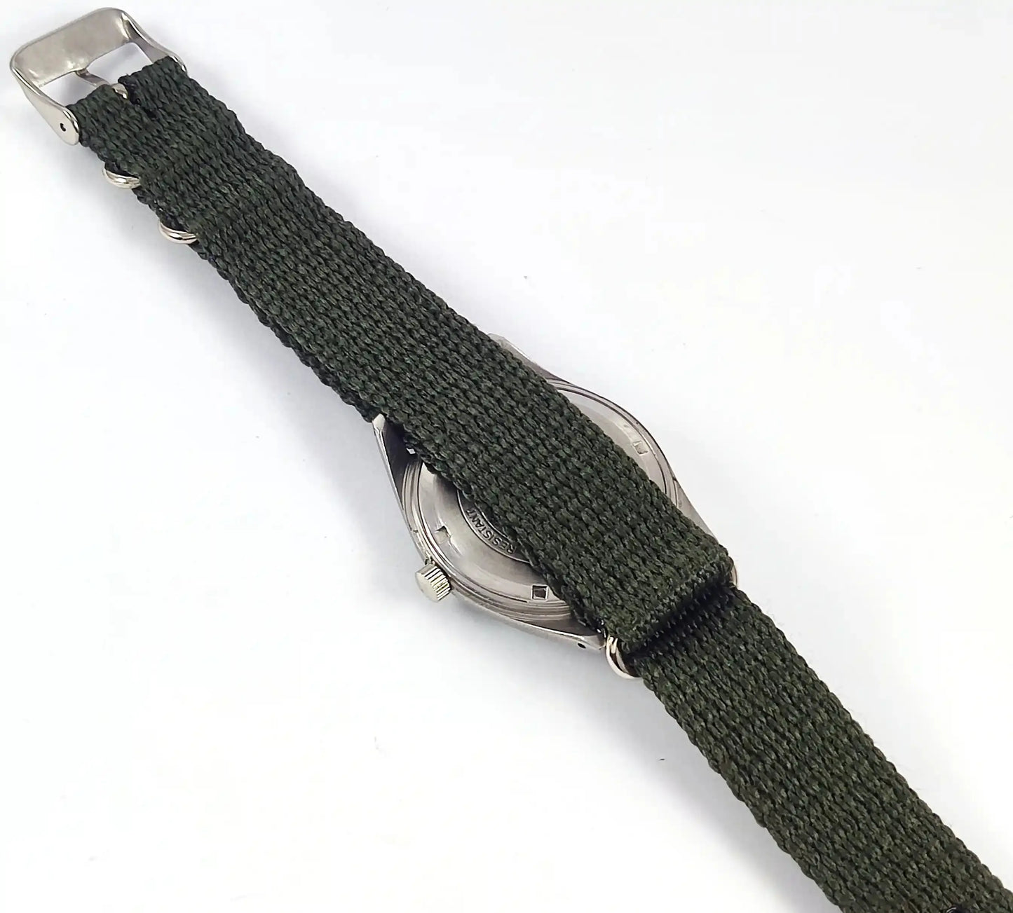 HMT Pilot Para Shock 17 Jewels Green Dial Mechanical Handwinding Discover-Diamonds Physical