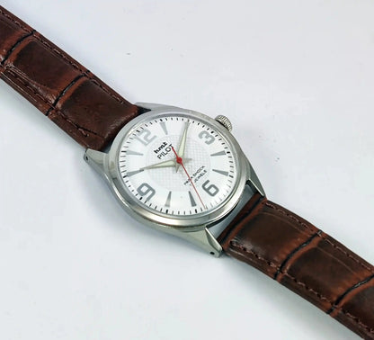 HMT Pilot Para Shock 17 Jewels White Dial Handwinding Discover-Diamonds Physical