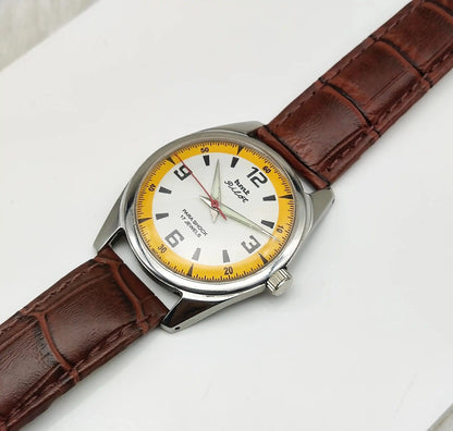 HMT Pilot Para Shock 17 Jewels White Dial Handwinding Men's Watch