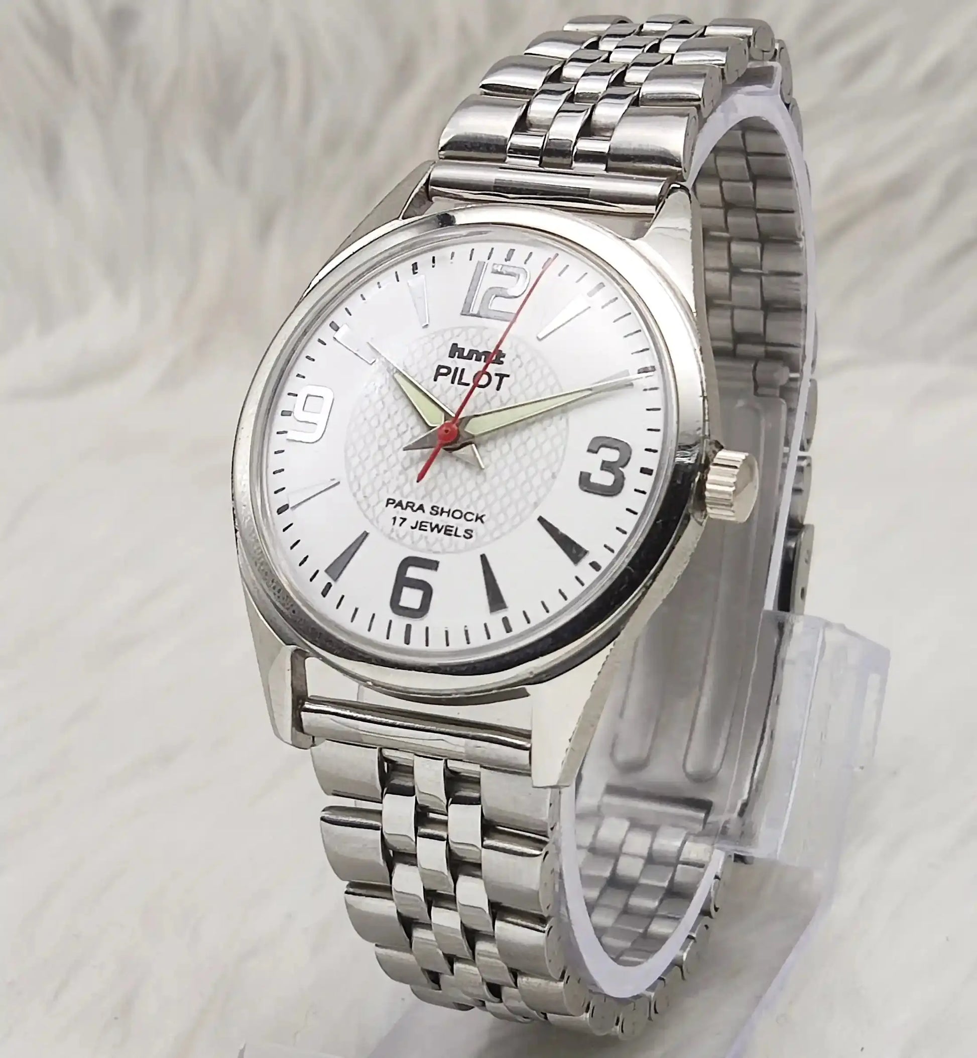 HMT Pilot Stick-English Numerals 17 Jewels Watch