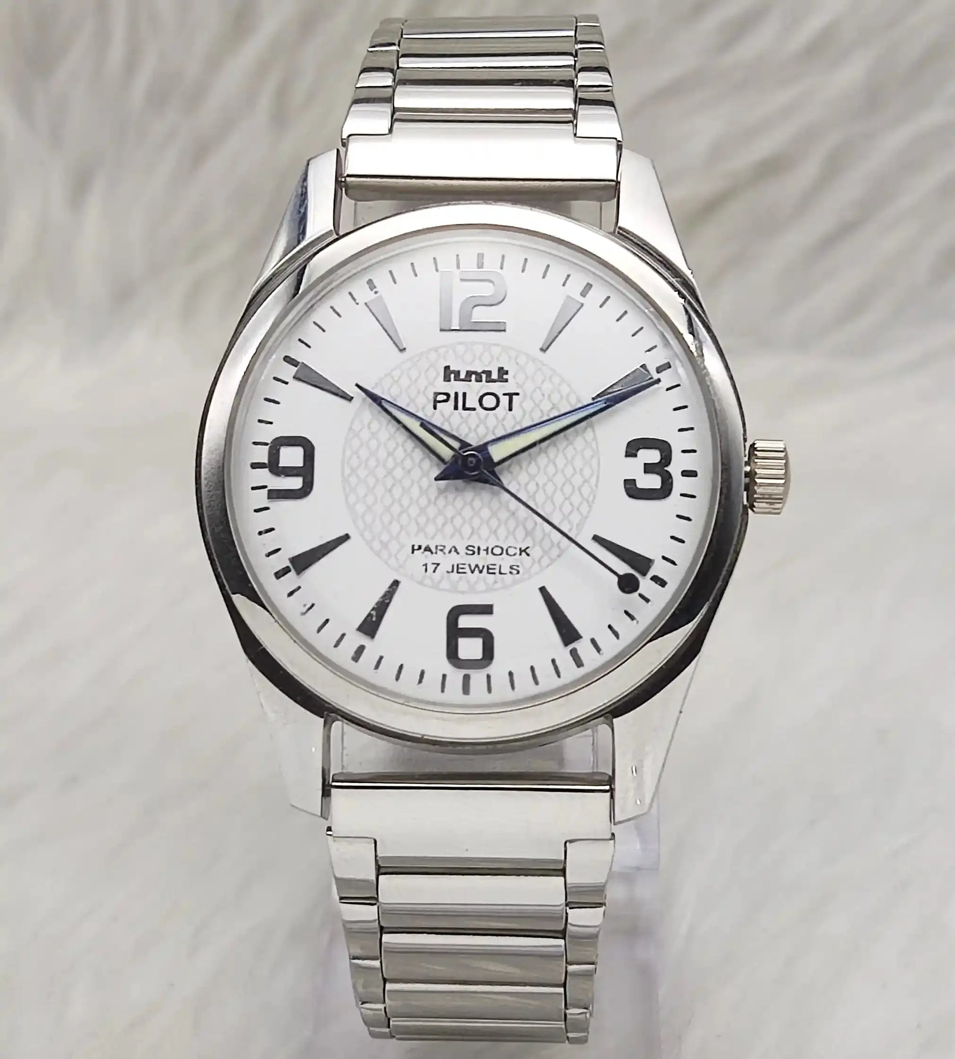 HMT Pilot Stick-English Numerals 17 Jewels White Dial Handwinding