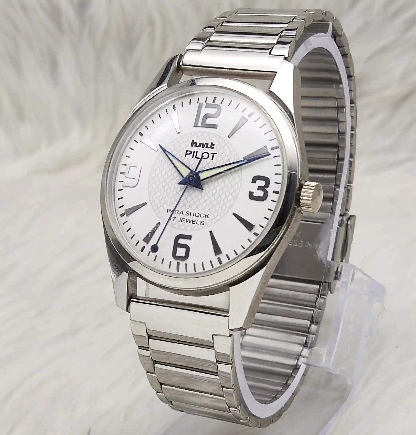 HMT Pilot Stick-English Numerals 17 Jewels White Dial Handwinding