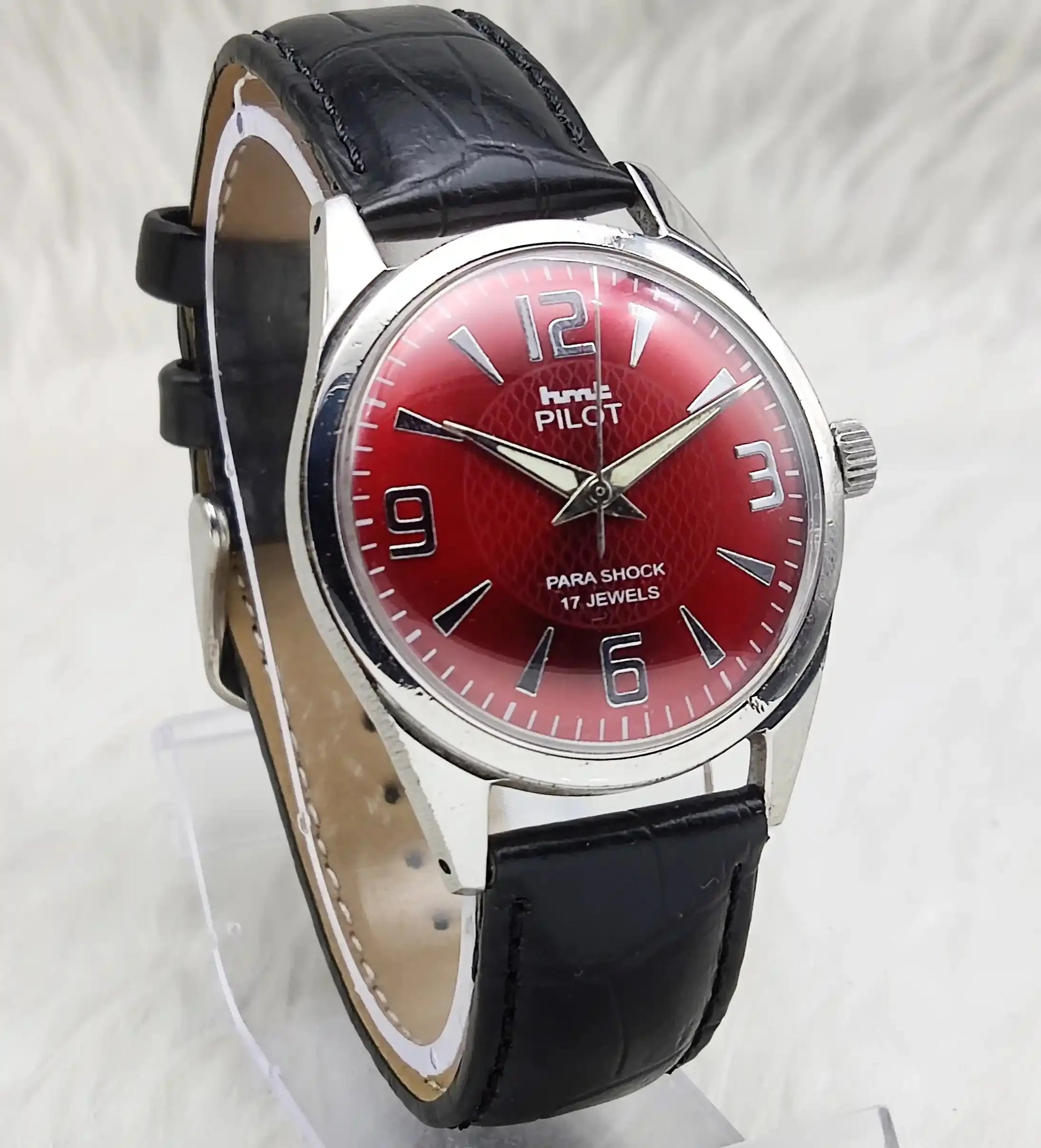 HMT Pilot Stick-Numerals Indices 17 Jewels Handwinding