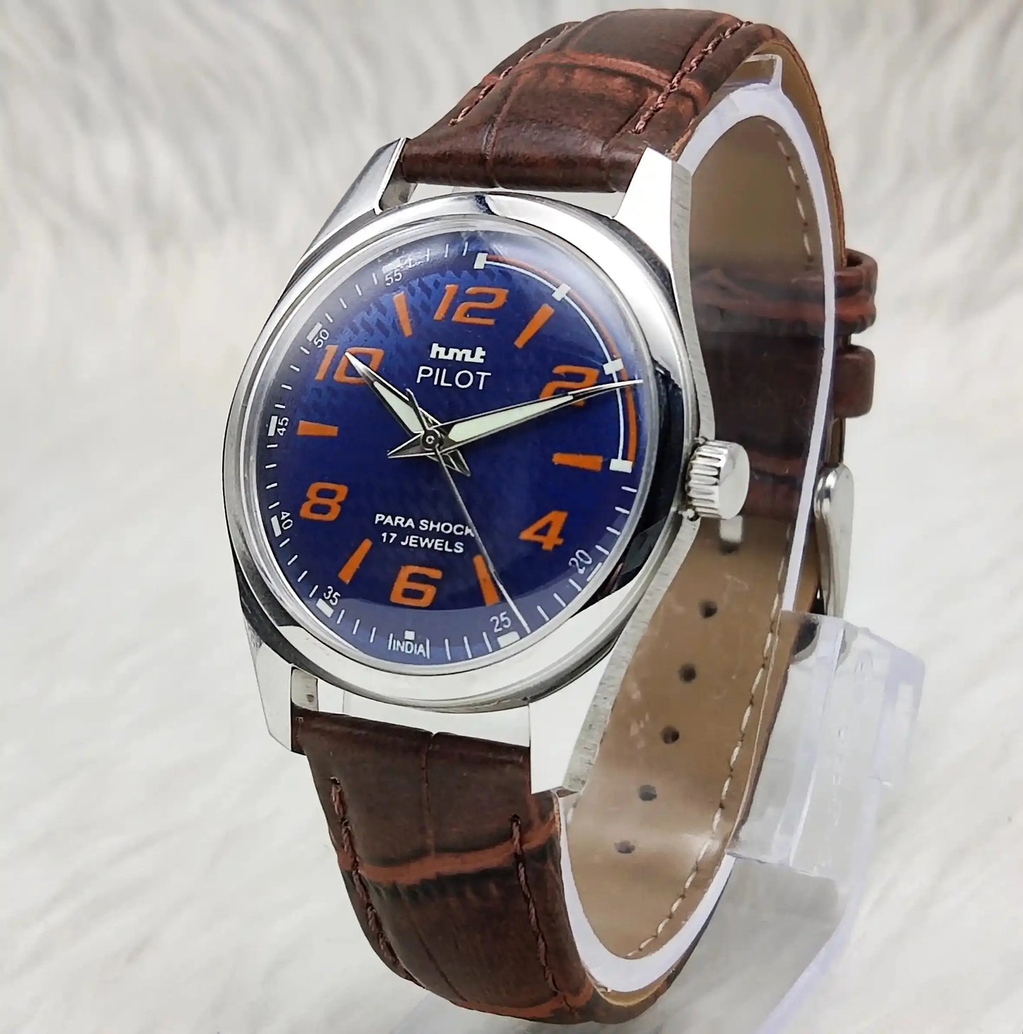 HMT Pilot Stick-Numerals Indices 17 Jewels Mechanical Handwinding