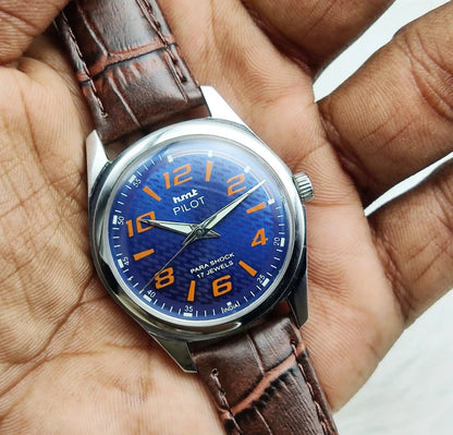 HMT Pilot Stick-Numerals Indices 17 Jewels Mechanical Handwinding