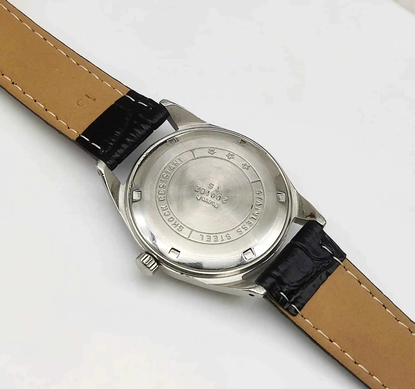 HMT Pilot White Dial English Numerals Para Shock 17 Jewels Handwinding Watch