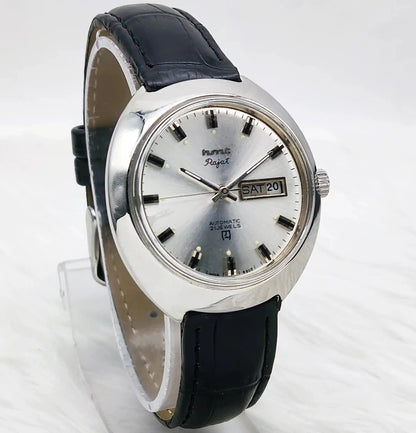 HMT Rajat Automatic 21 Jewels Silver Dial Day Date