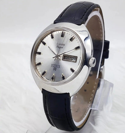 HMT Rajat Automatic 21 Jewels Silver Dial Day Date