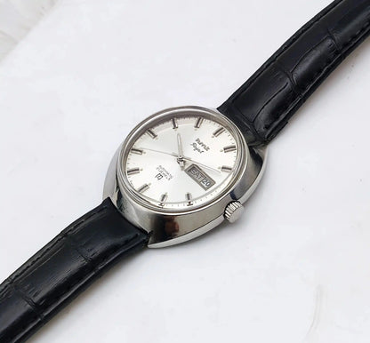 HMT Rajat Automatic 21 Jewels Silver Dial Day Date