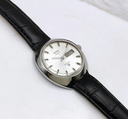 HMT Rajat Automatic 21 Jewels Silver Dial Day Date