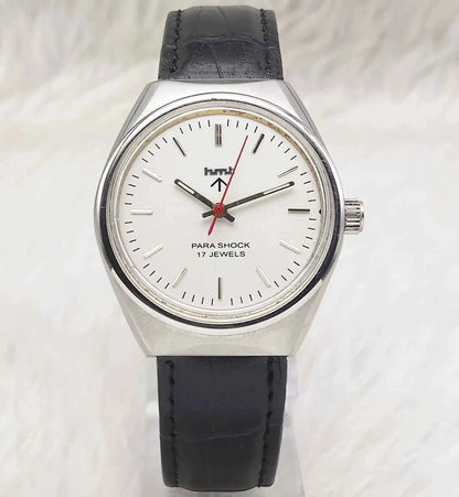 HMT Silver Stick Indices Dial 17 Jewels Para Shock Mechanical Handwinding 0231
