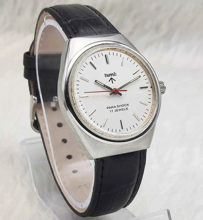 HMT Silver Stick Indices Dial 17 Jewels Para Shock Mechanical Handwinding 0231