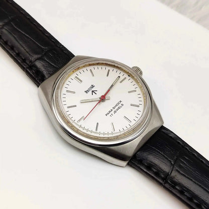 HMT Silver Stick Indices Dial 17 Jewels Para Shock Mechanical Handwinding 0231