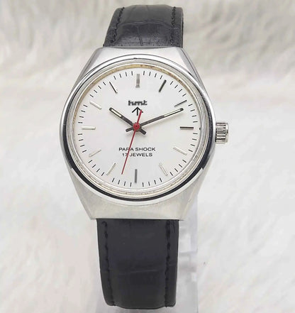 HMT Silver Stick Indices Dial 17 Jewels Para Shock Mechanical Handwinding 0231