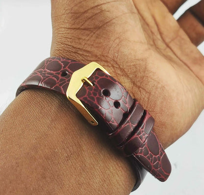 HMT Skeletion Golden Dial Para Shock 17 Jewels Men's Wrist Watch 0231 Discover-Diamonds