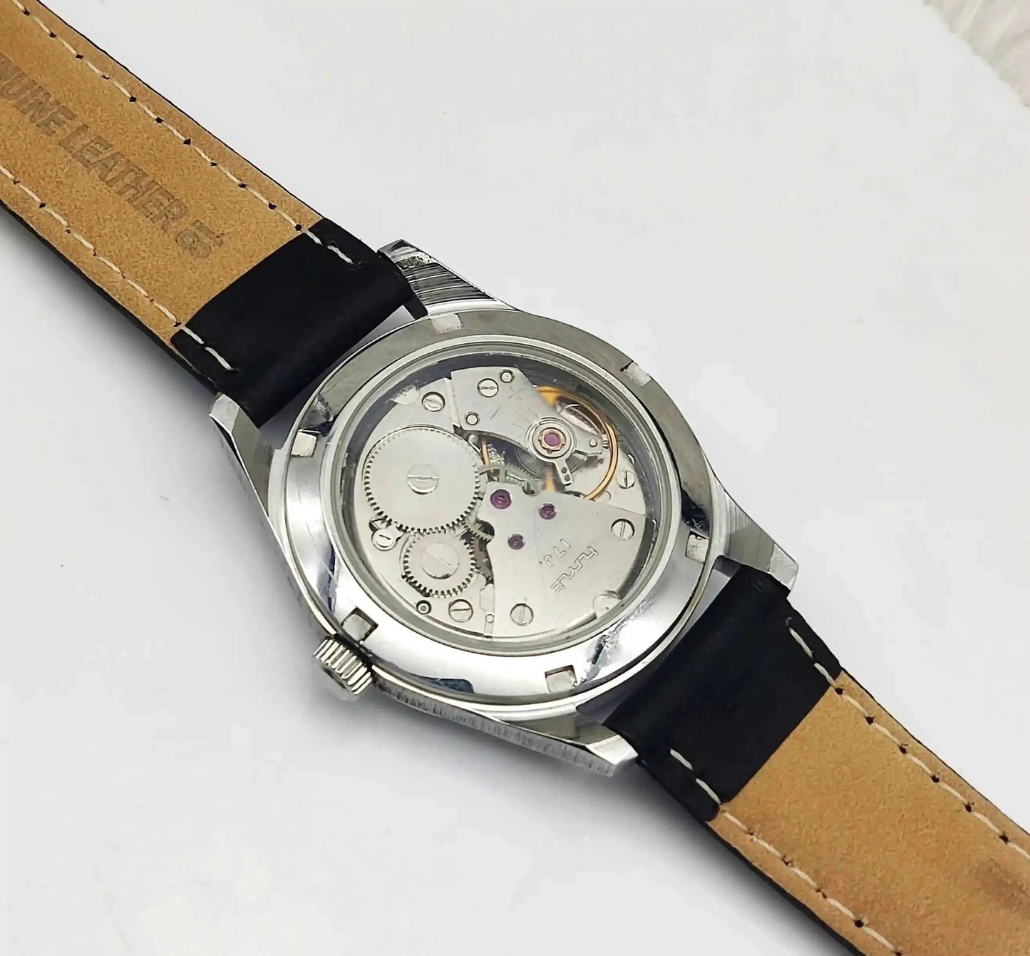 HMT Sky Blue Stick English Numerals Indices Dial 17 Jewels Handwinding